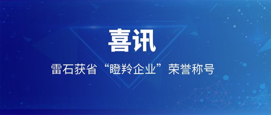 喜讯 |雷石荣获山东省“瞪羚企业”荣誉称号